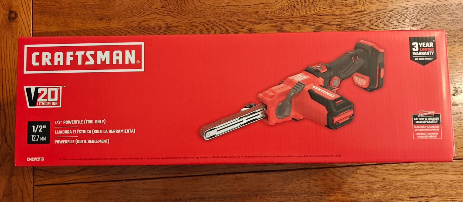 Craftsman V20 1/2 Inch X 18 Inch Powerfile (Bare Tool) CMCW211B