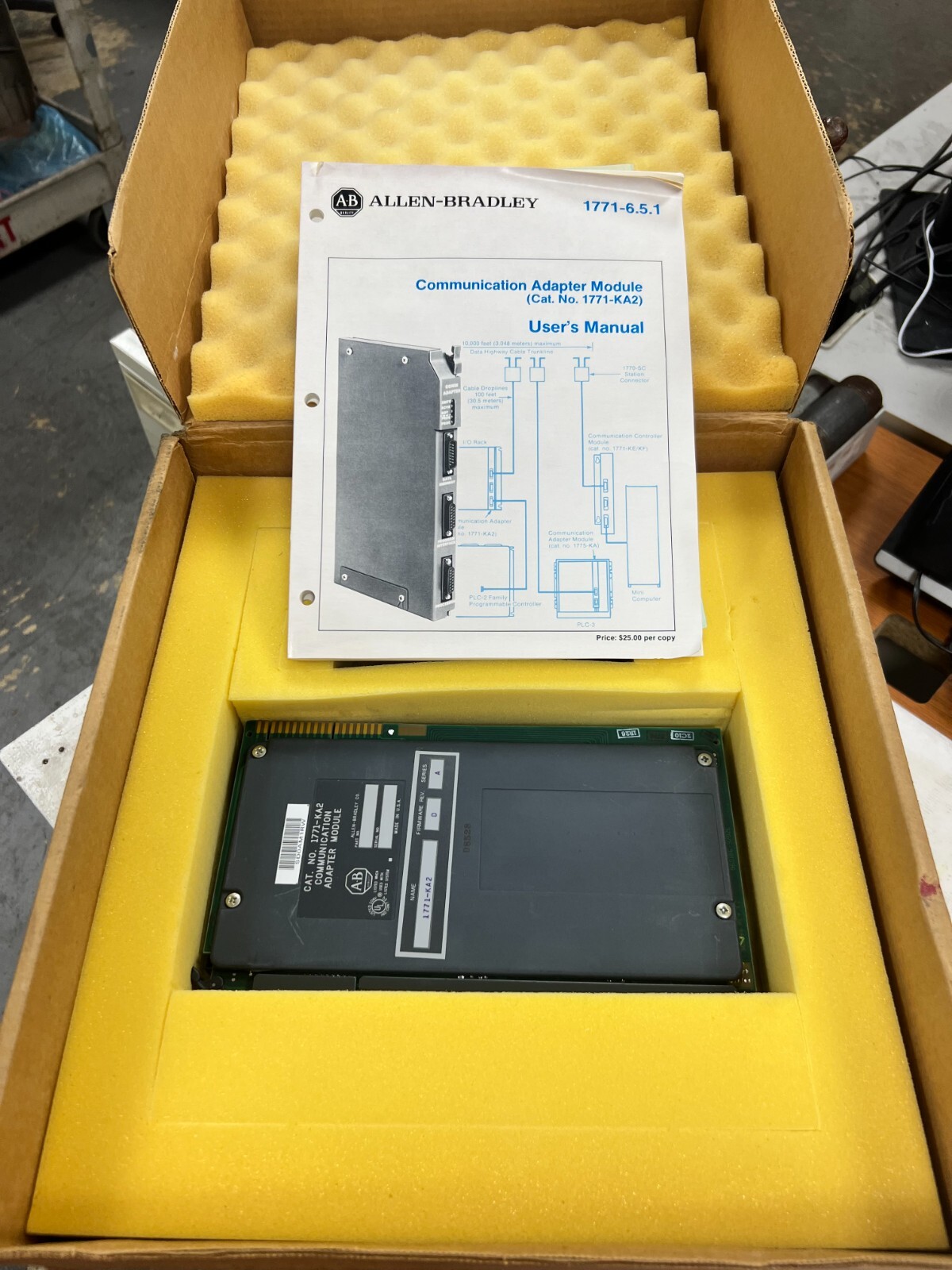 👀  NEW ALLEN BRADLEY COMMUNICATION ADAPTER MODULE 1771-KA2 SER. A F/W D