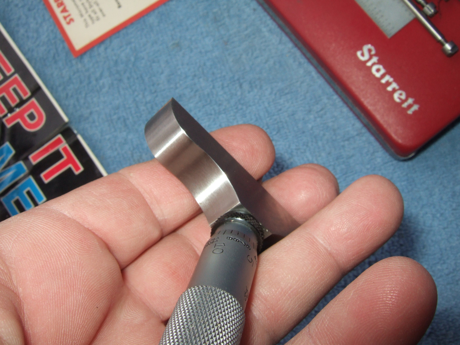 STARRETT 445AZ-6RL 3" BASE DEPTH MICROMETER VINTAGE TOOLMAKER GRIND INSPECTION