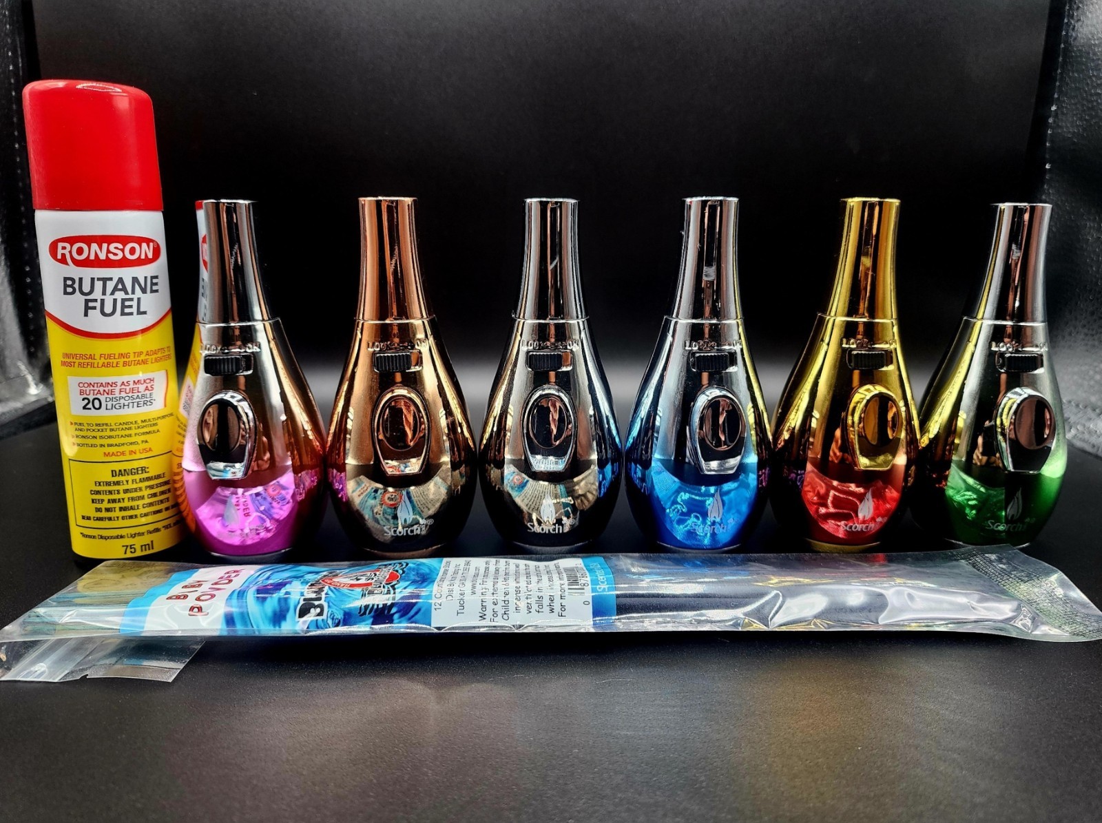 1X Scorch Torch Ombre + 1pk Blunteffects incense + 1x 75ml Butane _ US Seller
