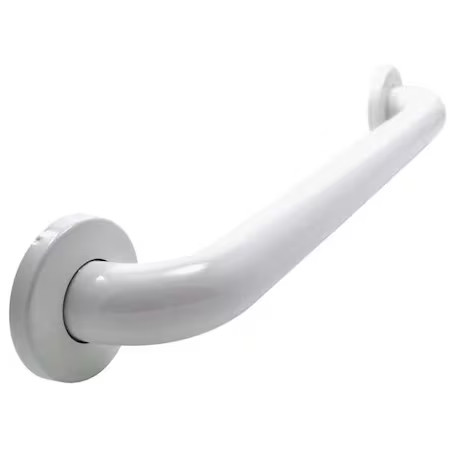 Wingits Wgb6ys12wh Polyester Painted Grab Bar, 12" L, Stainless Steel, Poly