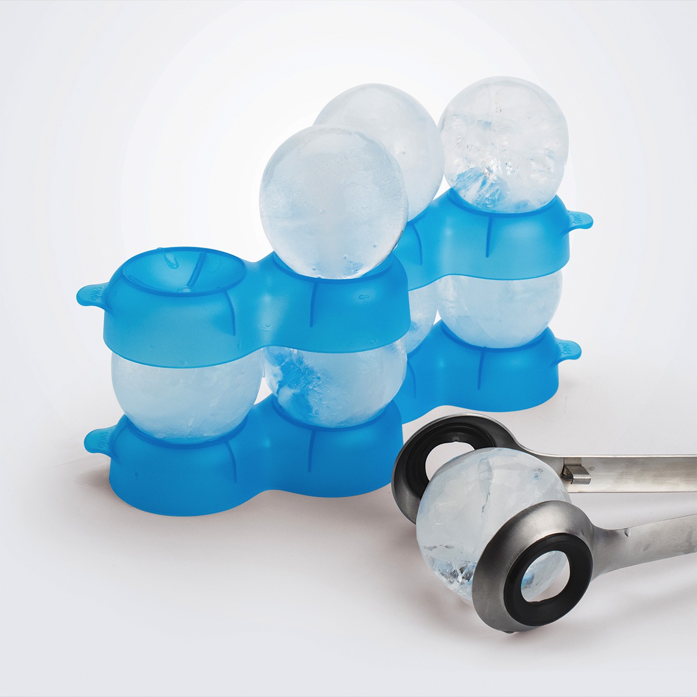 Tovolo Sphere Ice Trays Set Of 2, Ice Blue
