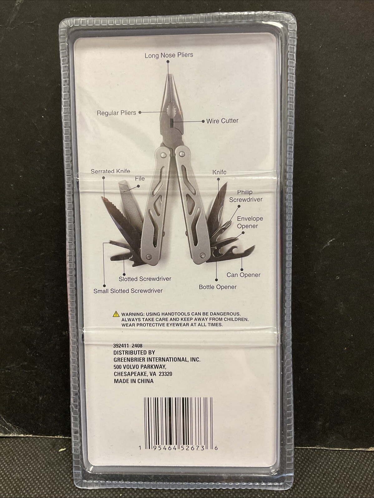 New Tool Bench Hardware 12 Function 12-in-1 Multi-Plier Tool Set Multi-tool