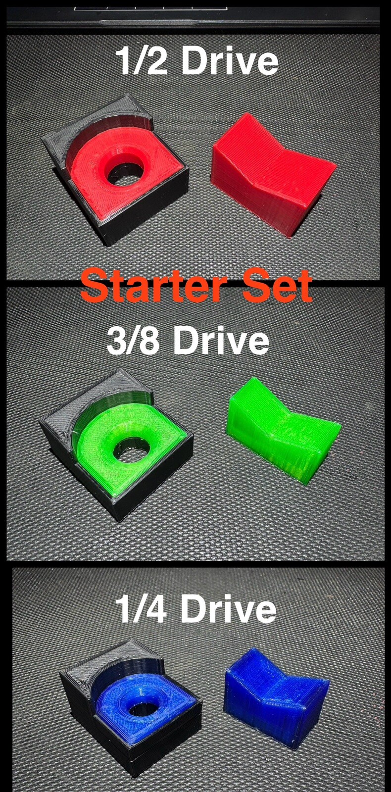 Magnetic Base Ratchet Organizer Set