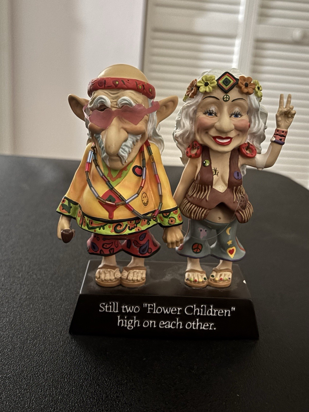 STILL TWO FLOWER CHILDREN HIGH ON EACH OTHER Bobble Head Figurine - in Cahoots