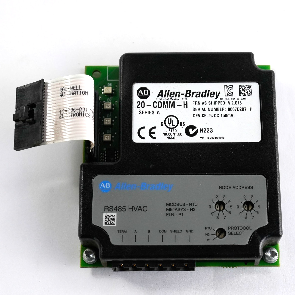 Allen Bradley 20-COMM-H /A PowerFlex 700 HVAC Adapter 2.015 20COMMH