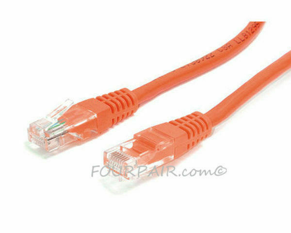 20 Pack Lot 1.5ft 18" CAT5e Ethernet Network LAN Router Patch Cable Cord Orange