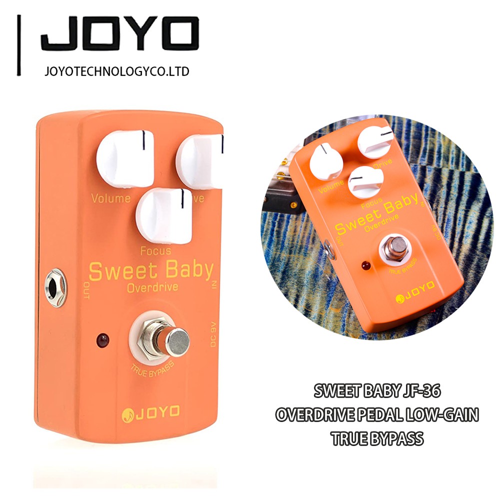 JOYO JF-36 Overdrive Pedal Low-Gain Adapt to Various OD Styles Sweet Baby