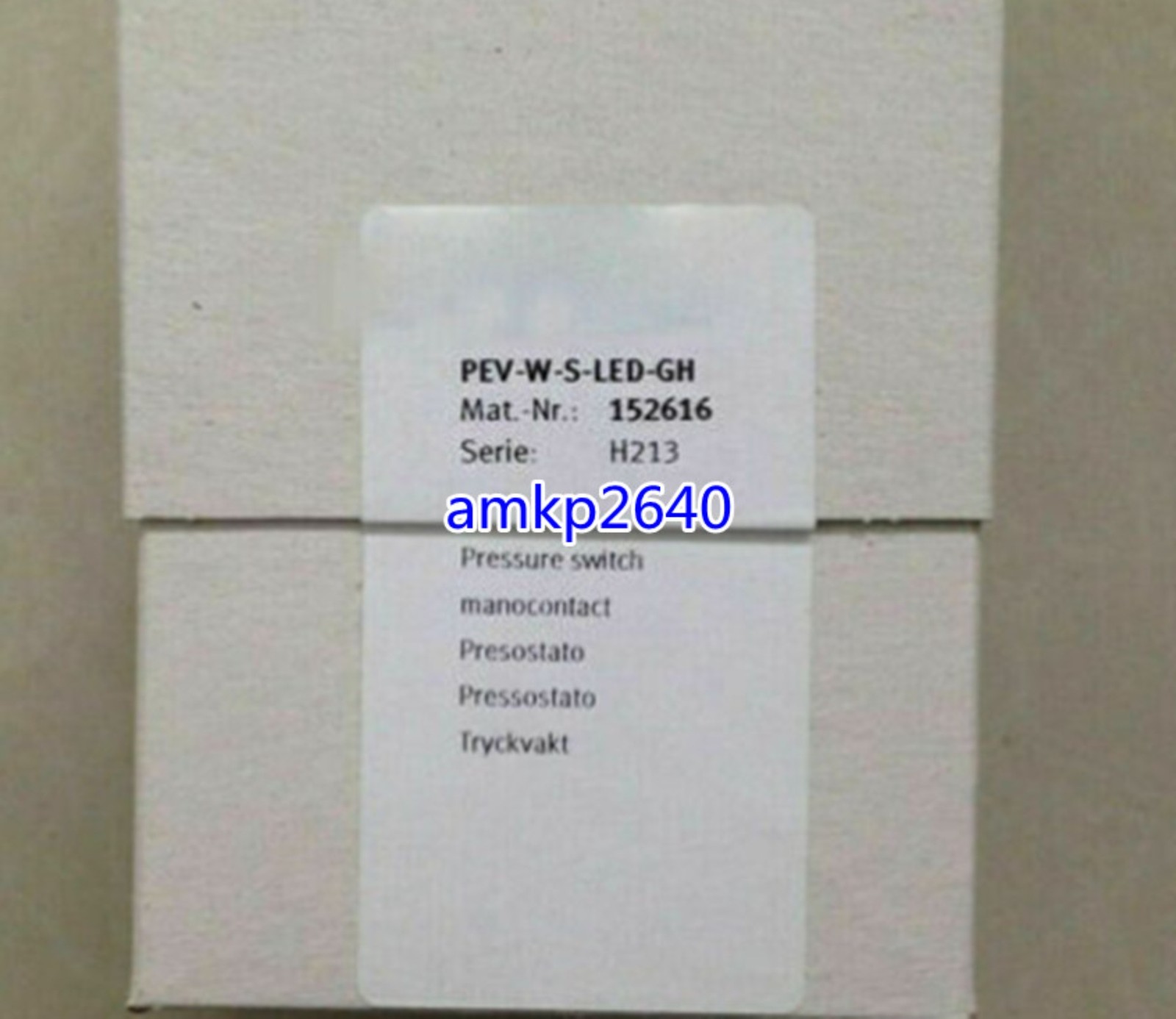 1PC for PEV-W-S-LED-GH 152616 Pressure Switch