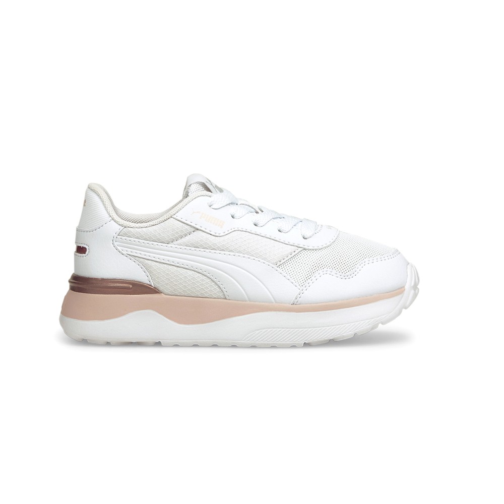 PUMA R78 Voyage Lace Up  Youth Girls White Sneakers Casual Shoes 382049-03