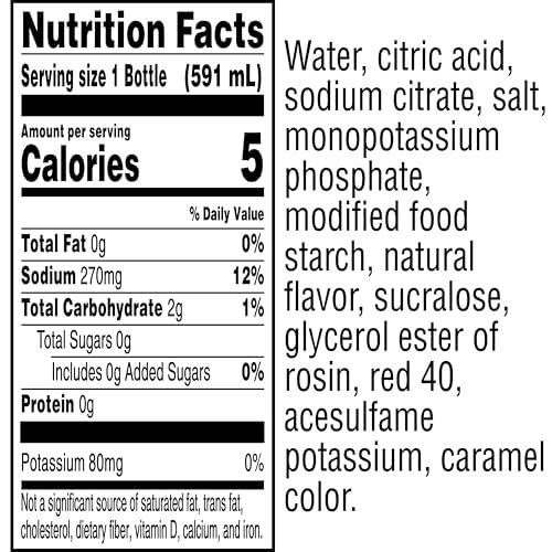 Gatorade G Zero Thirst Quencher Fruit Punch, 20 fl oz - 8 Count