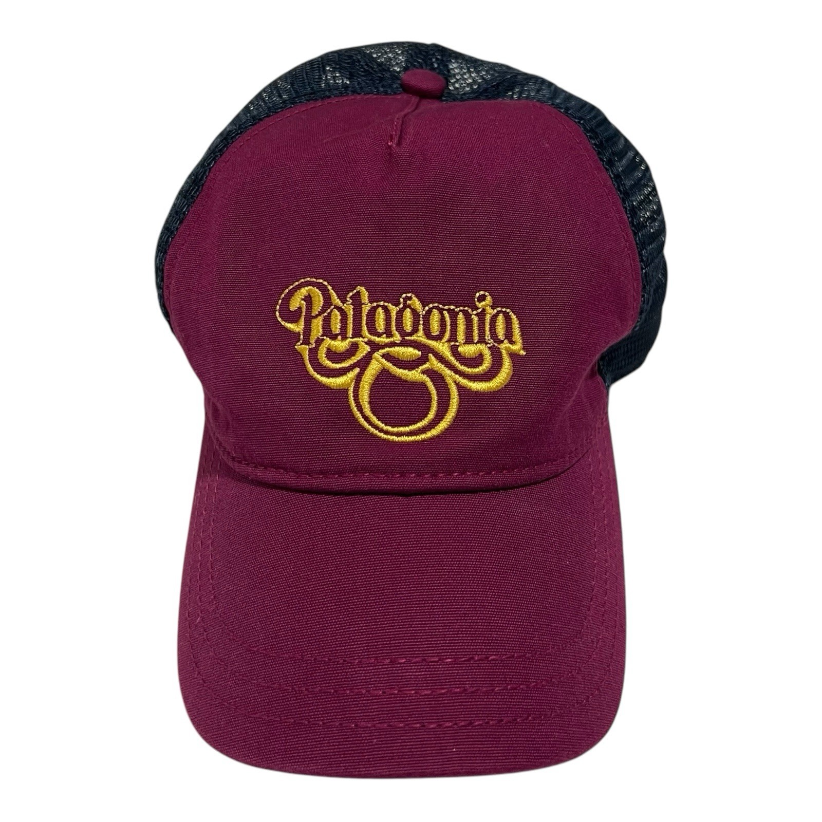 Patagonia Hat Cap Snapback Purple Mesh Spell Out Running Athletic Trucker Womens
