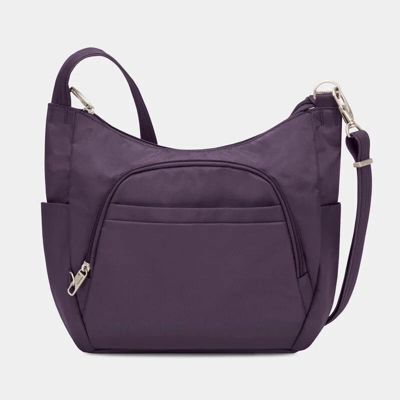 Travelon Anti-Theft Classic Crossbody Bucket Bag - Purple