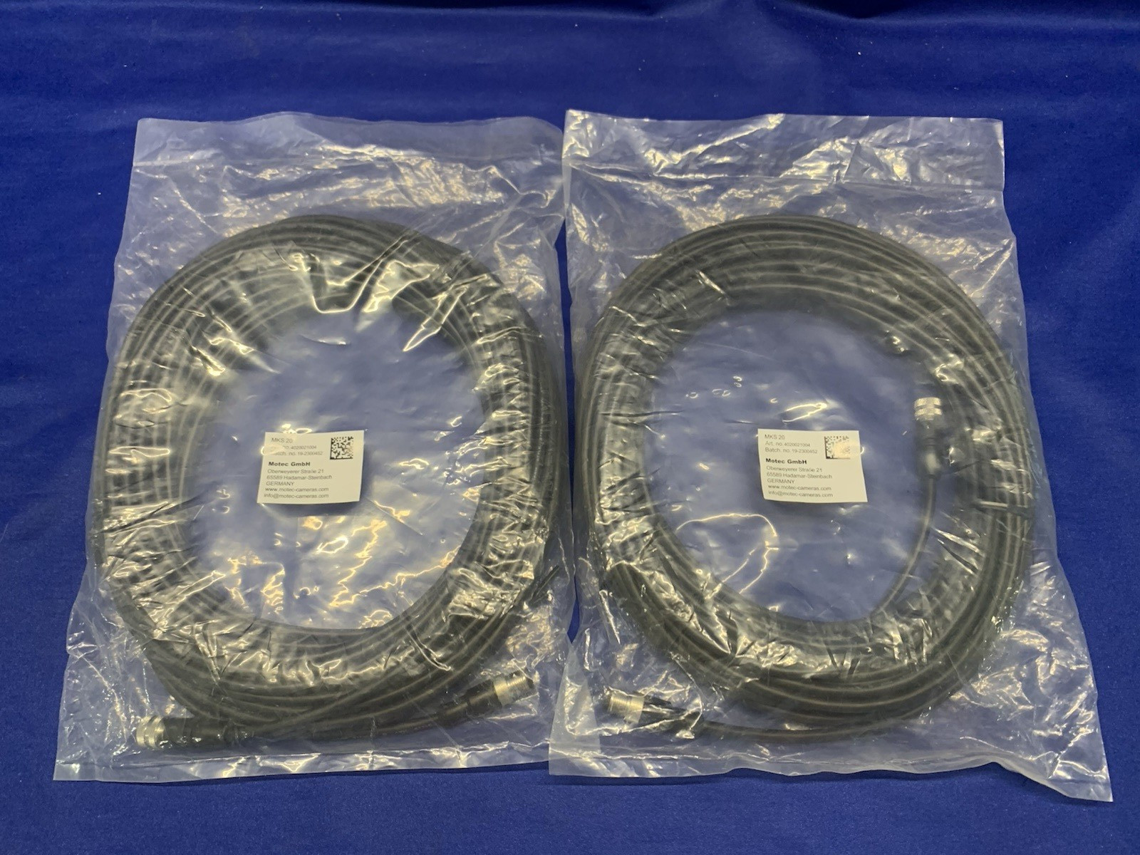 Motec MKS 20 GmbH 20-Meter System Video Extension Cable - Lot 2 New Sealed Bags