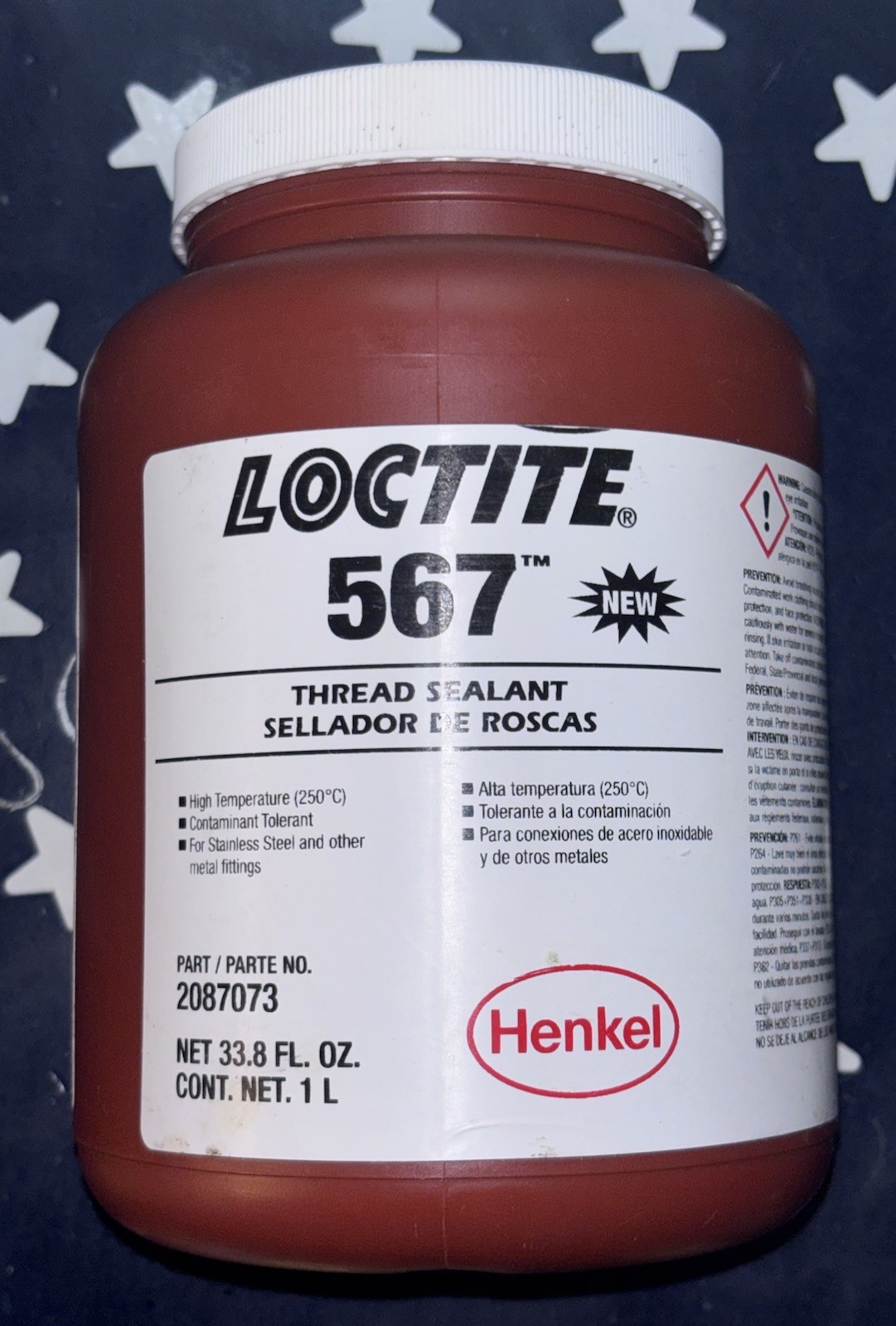 LOCTITE 567 Liter High Temperature Thread Sealant  1L   33.8 FL. OZ.    2087073