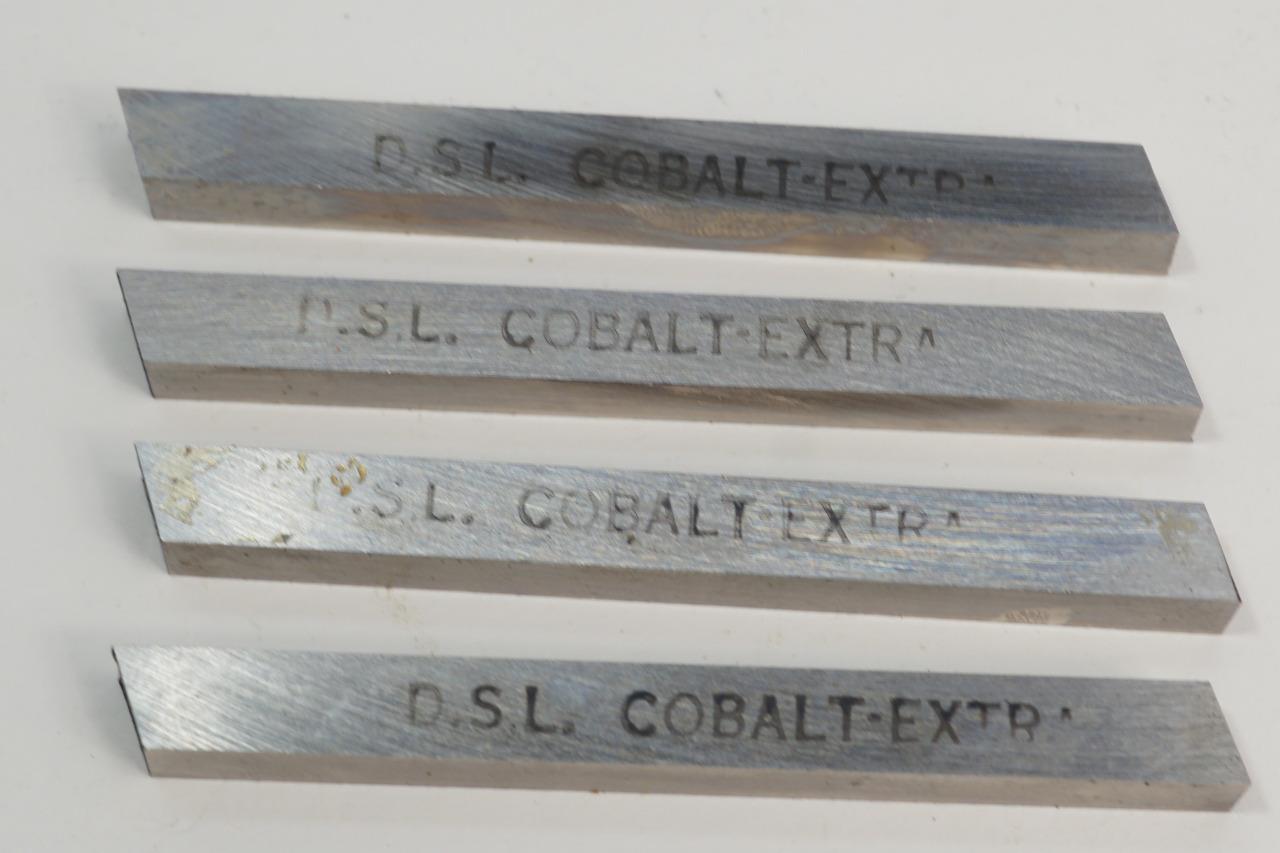 4 New DSL Uk Made Cobalt Extra HSS Lathe Cutter Tool Bit 2-1/2" x 1/4" x 1/4"