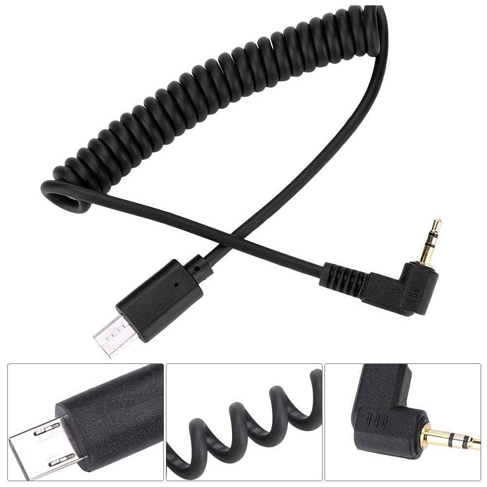 2.5mm to S2 Remote Shutter Cable for Sony Multi Terminal Camera A7R2 RX100M5 A9