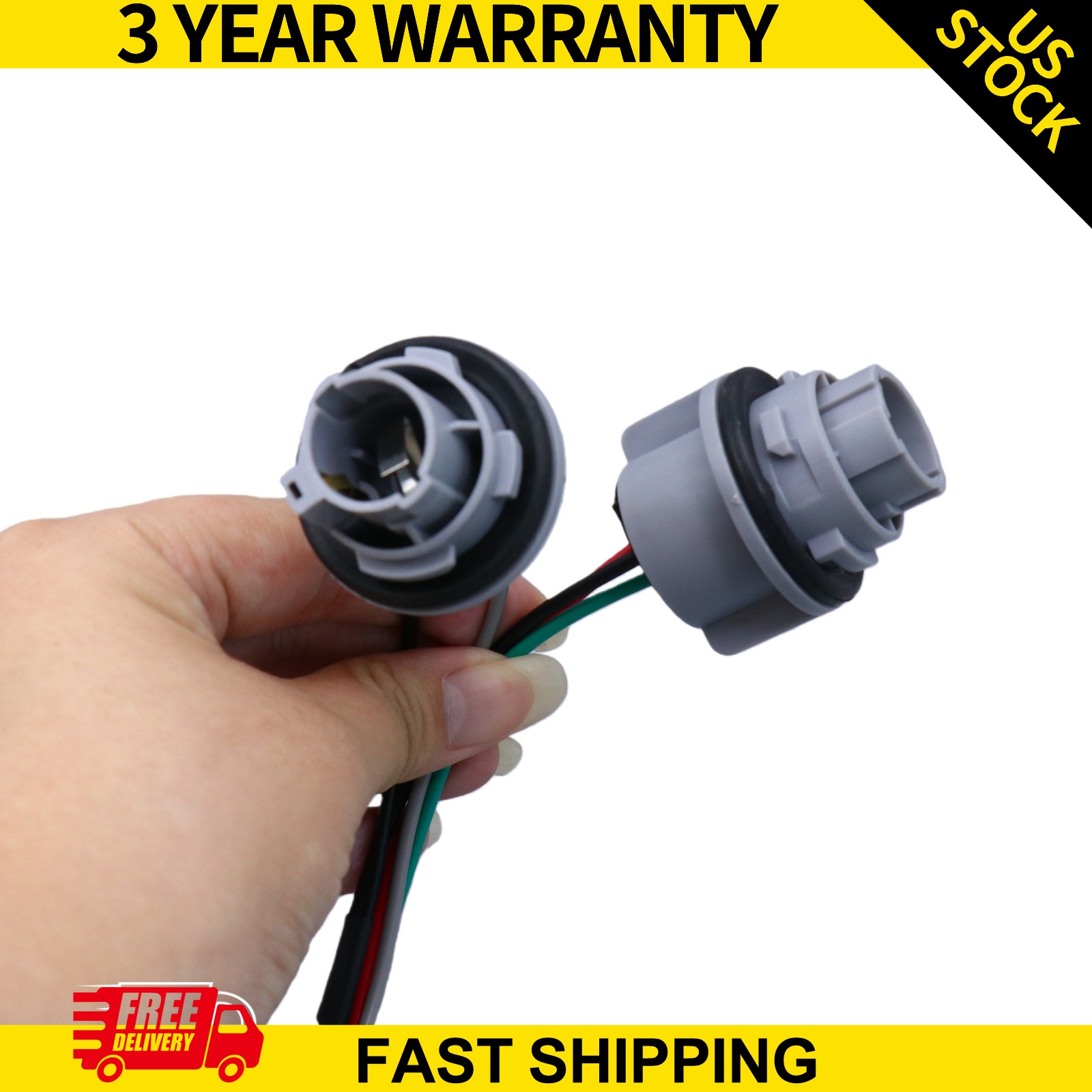 Fits Kia Forte 2017-2018 Rear Outer Tail Light Wiring Harness Socket 92470B0600
