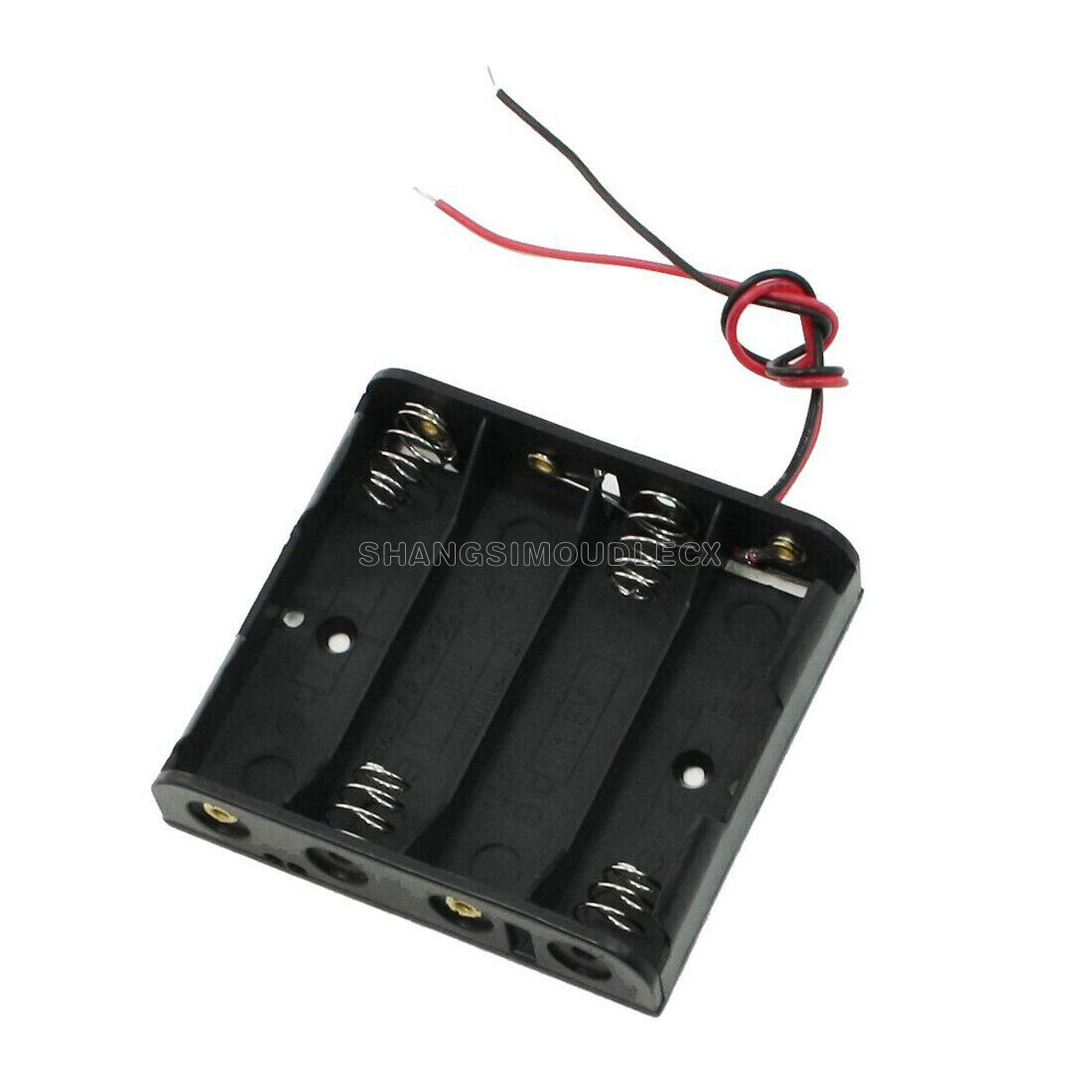 5pcs plastic battery storage case box holder for 4xAA 2A 6.0V with wire lead
