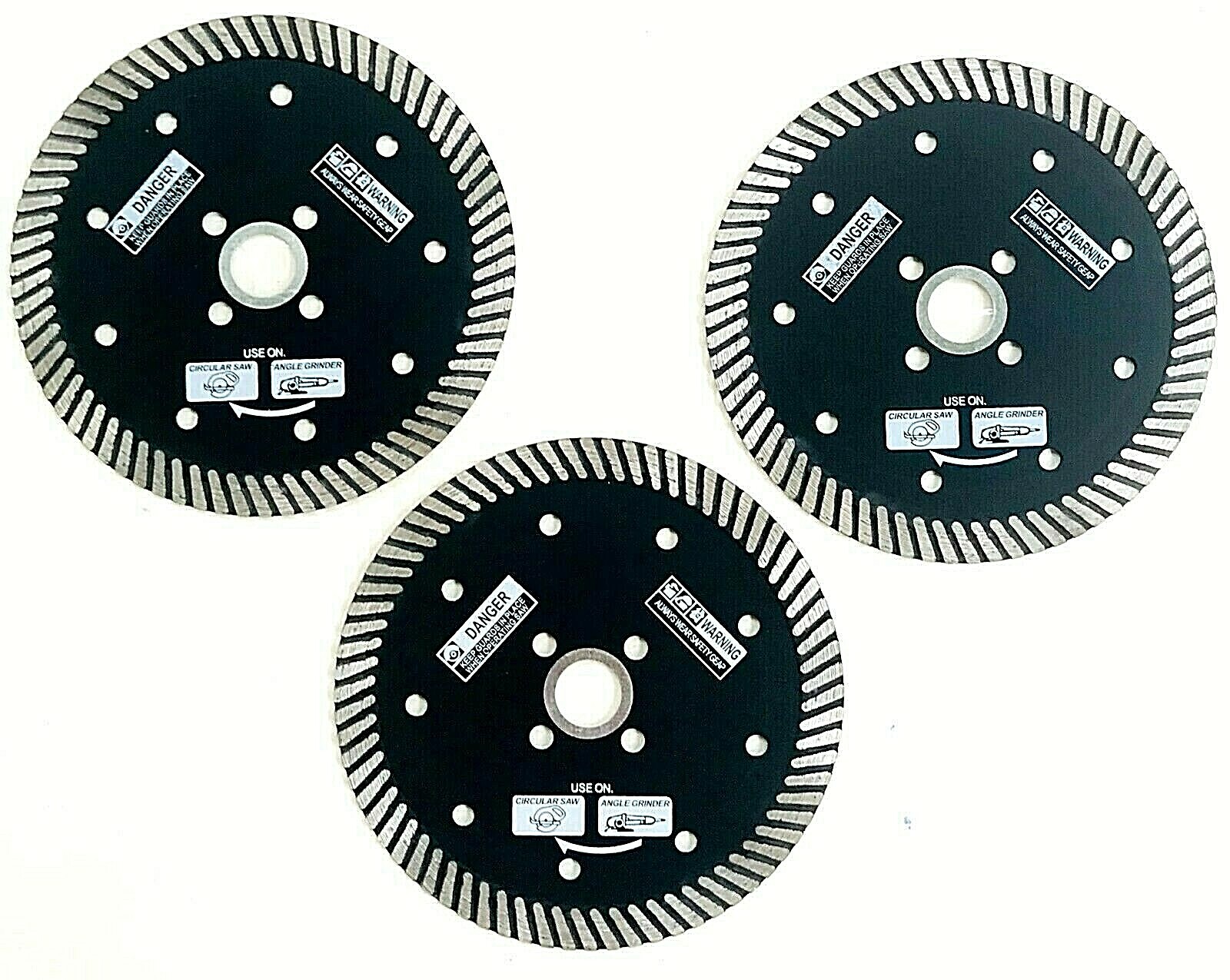 5" Diamond Blade Granite Sandstone marble Allow flush cutting w flush mount 2pk