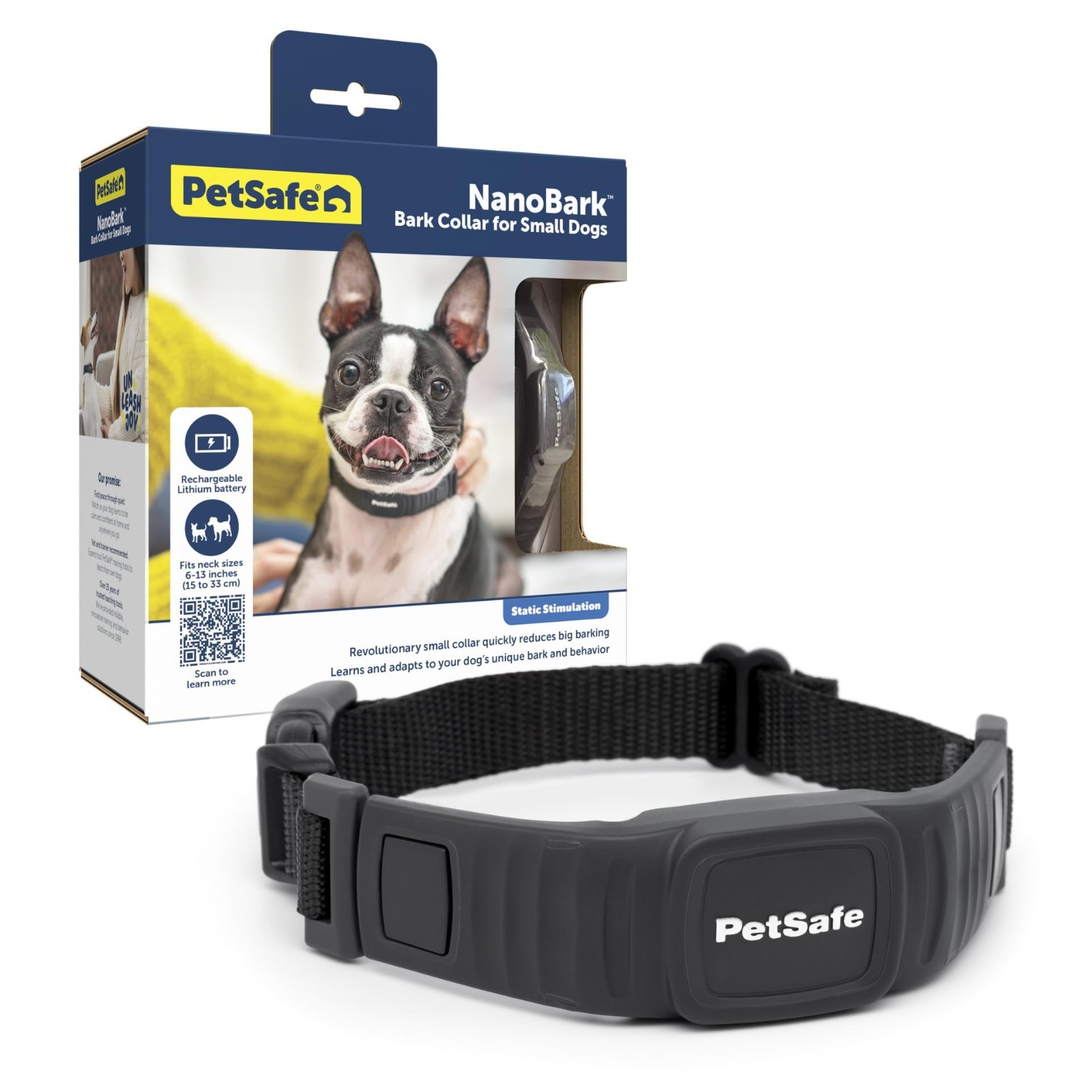 PetSafe NanoBark Collar - World's Smallest Bark Collar for Small & Medium Dogs