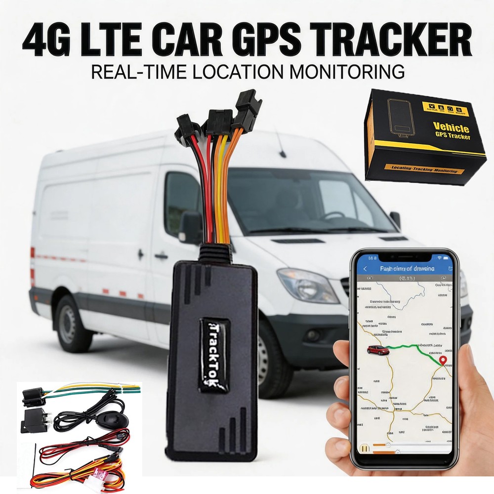 4G Car GPS Tracker GSM GPRS Real Time Tracking Device Locator for Truck Vehicle