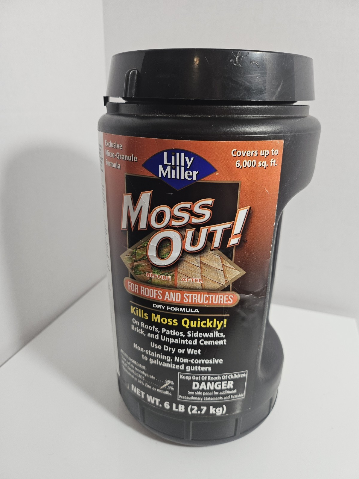 Lilly Miller Moss Out! Dry Granule for Roofs & Structures, 6 lb, Outdoor