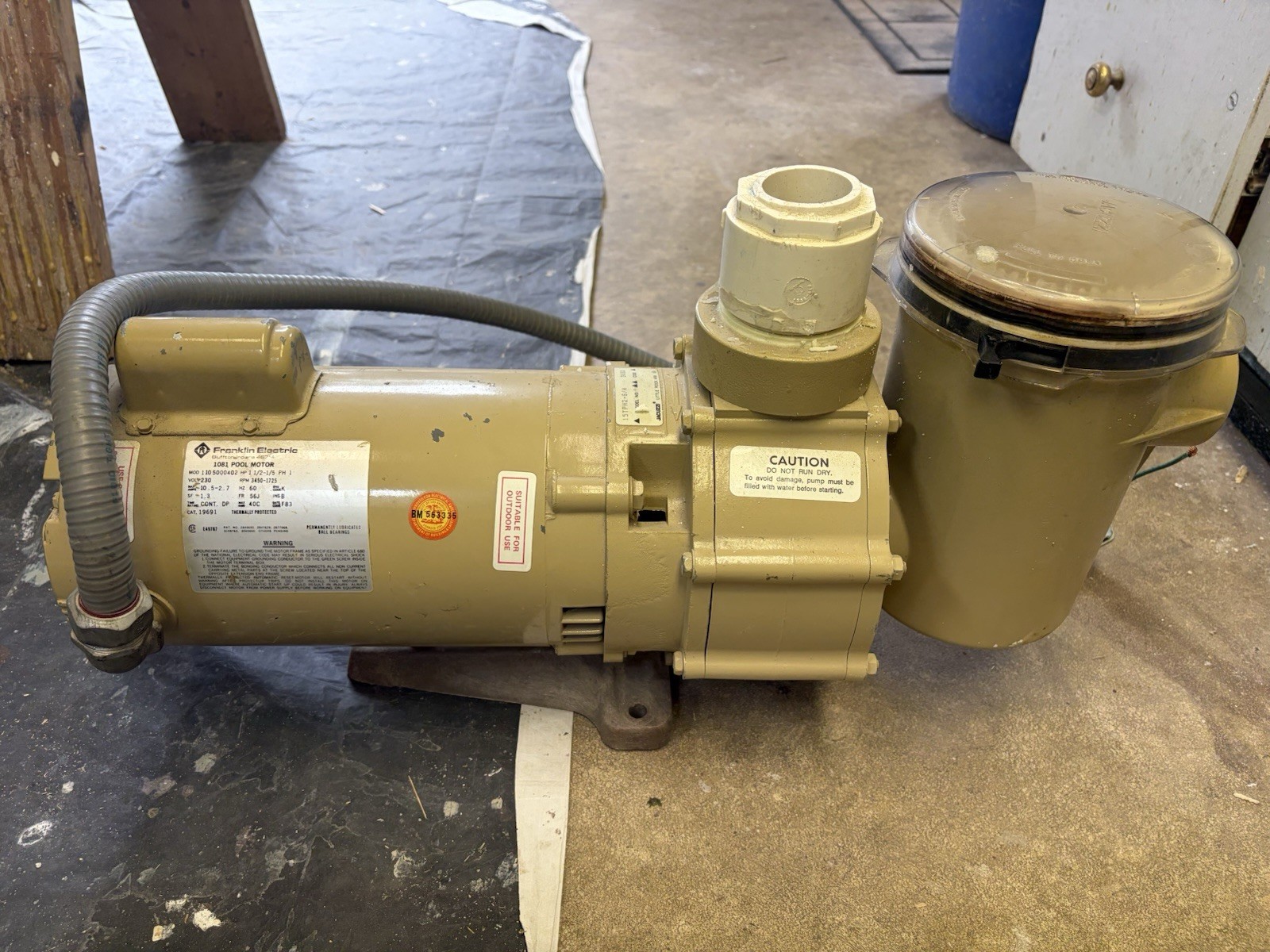 Franklin Electric 1081 Pool Motor