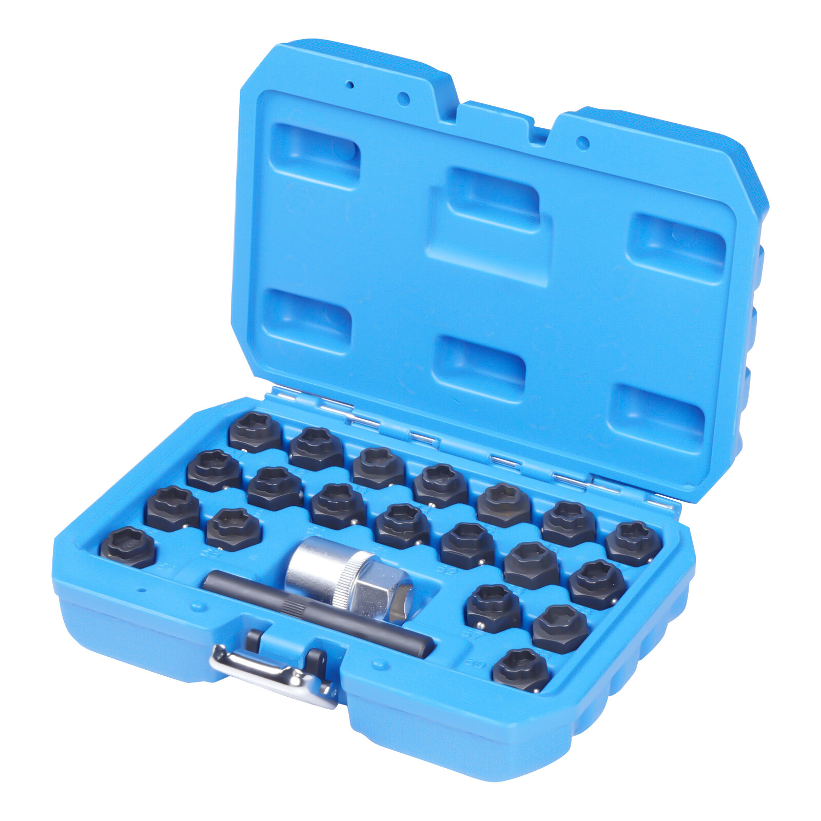 22 Pcs NEW Universal Locking Lug Nut Master Key Set Wheel Lock Removal Tool US
