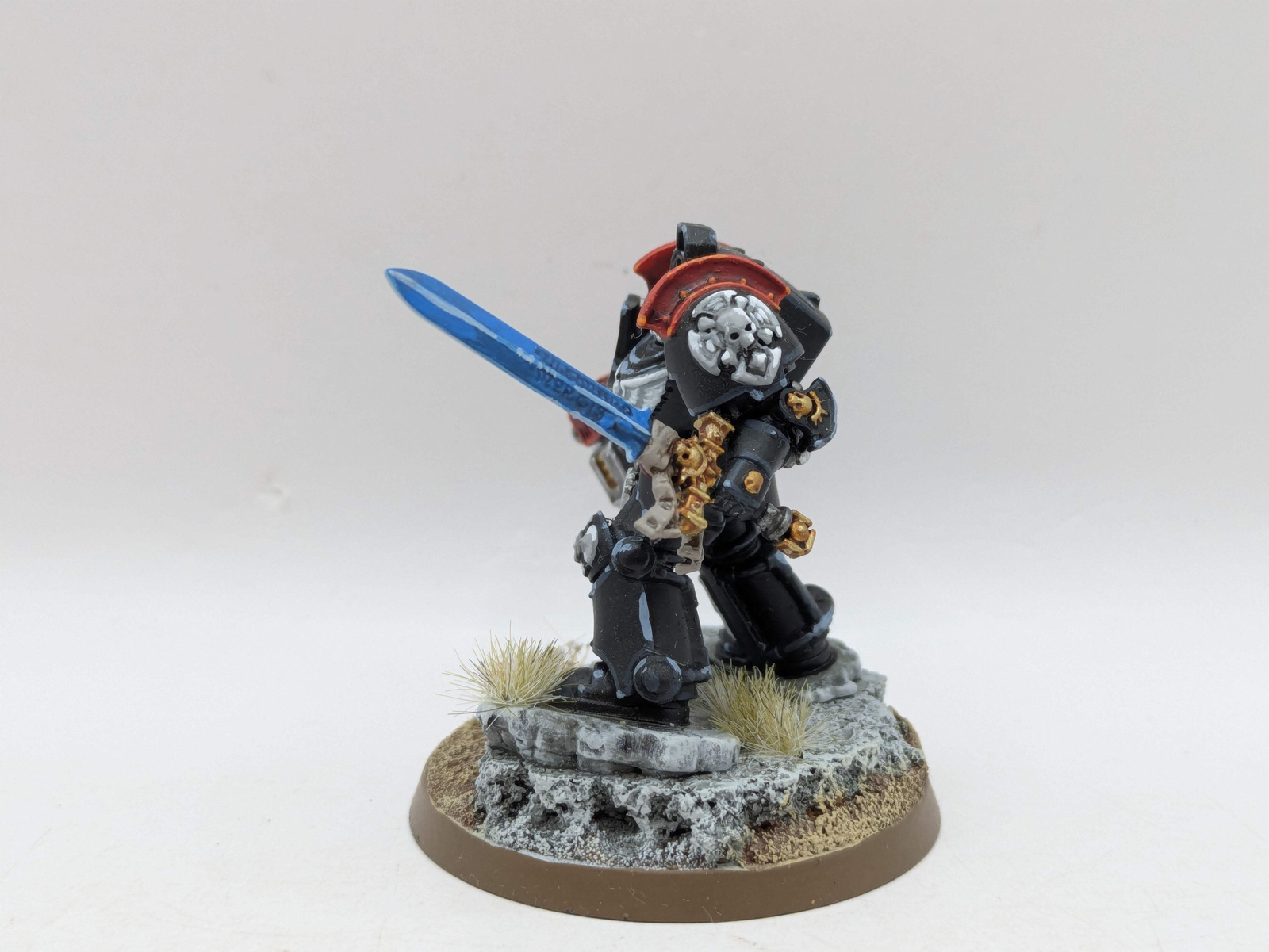 Warhammer 40k: Space Marines Black Templars Terminator Captain - Well Painted (A