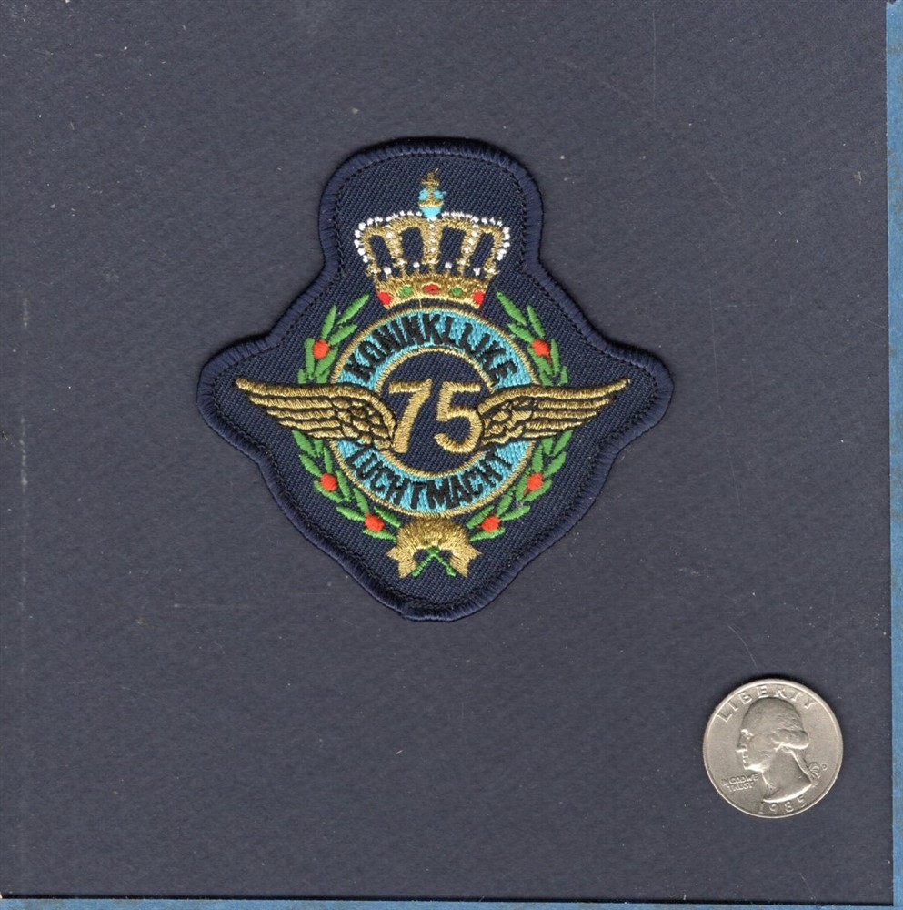 75th Anniversary RNLAF Royal Netherlands Air Force Squadron Patch