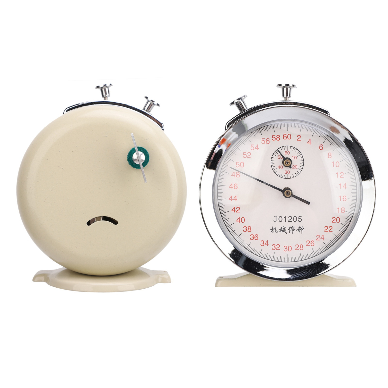 Mechanical Stopwatch Round Dial 0.2s 60 Second Sports Count Timer Tool Part