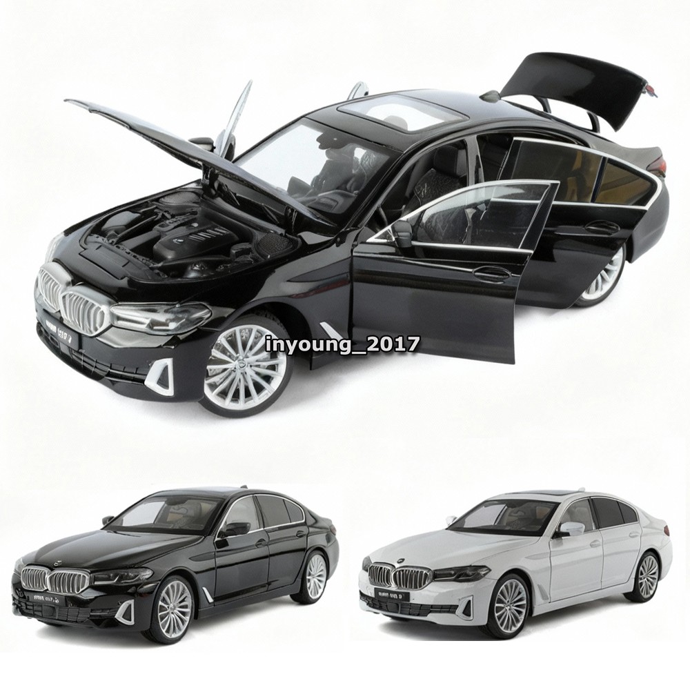 1:18 530Li Sedan Model Car Metal Diecast Doors Hood Open Turning Wheels