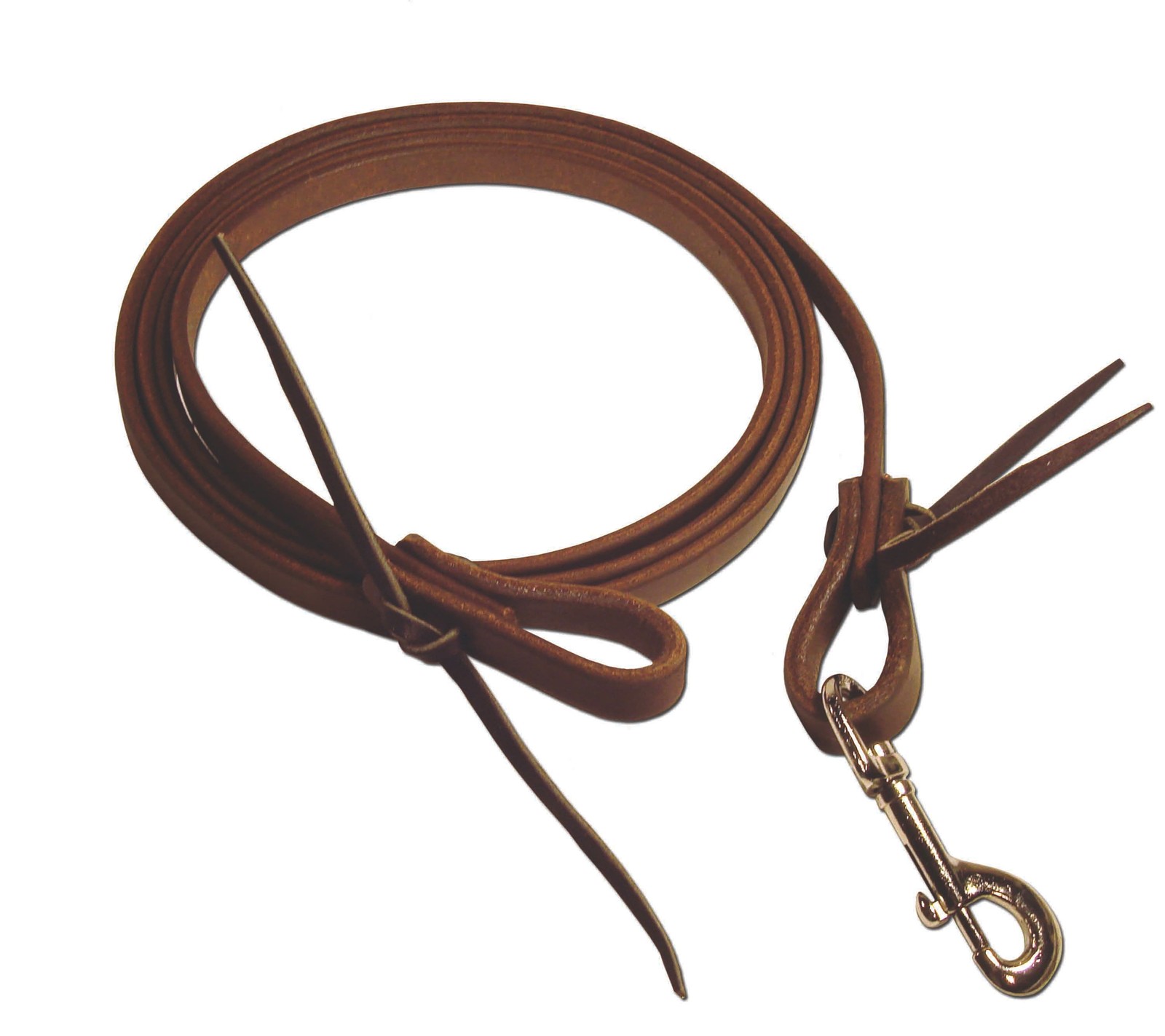 Berlin Leather Oiled Roper Rein Wickett Craig Harness Leather w/ 225 Snap