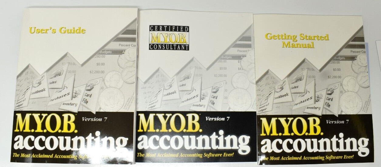M.Y.O.B Accounting Payroll Software 1996 Macintosh CD-ROM Version 7 New Open Box
