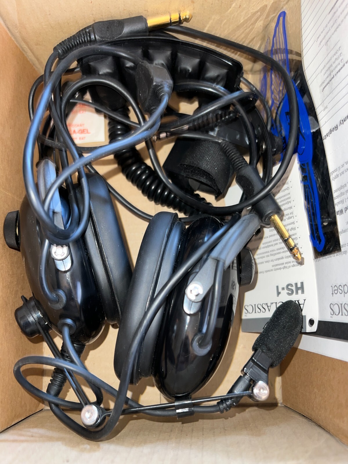 ASA AIR CLASSICS HS-1A GENERAL AVIATION HEADSET