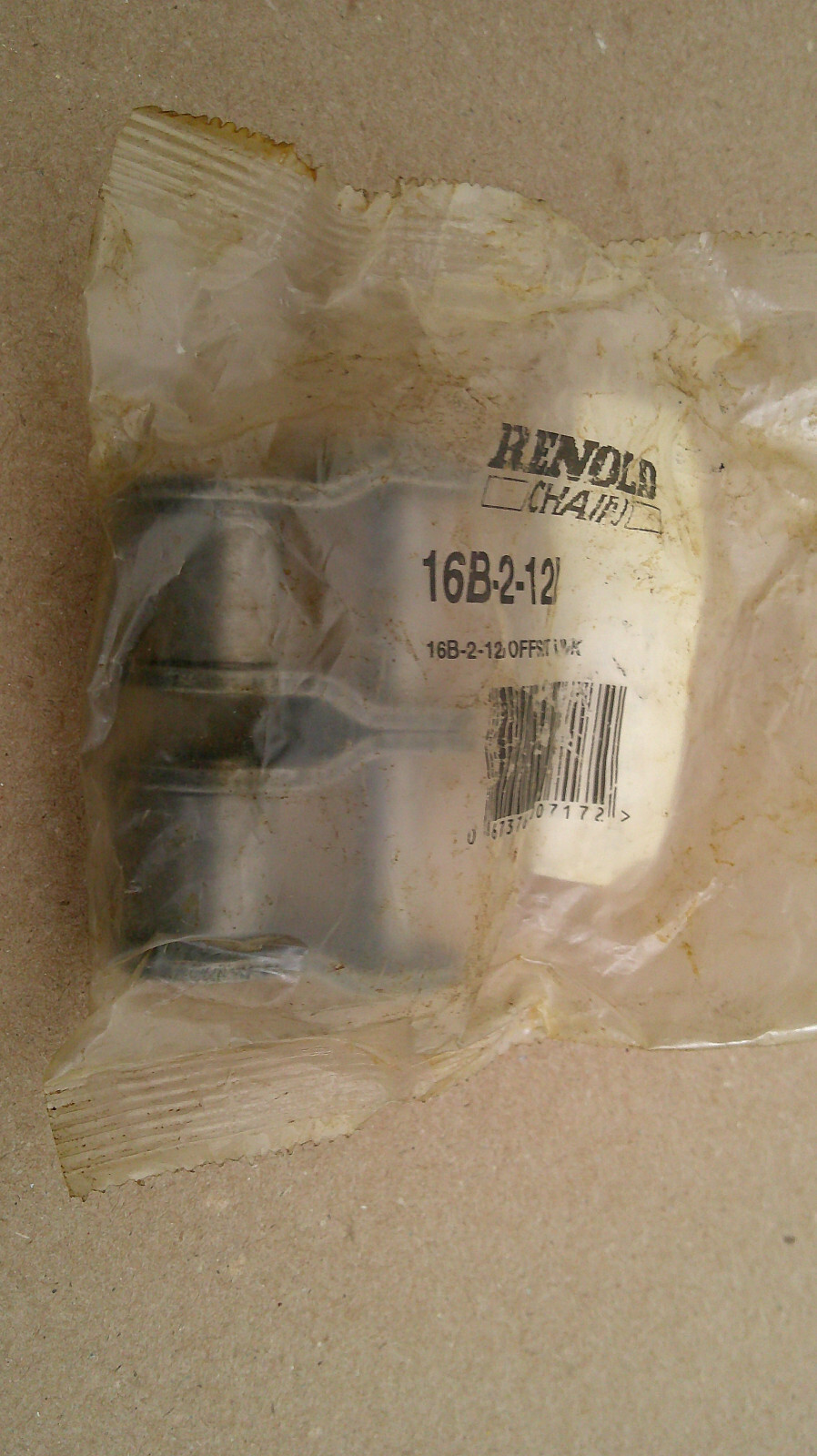 NEW, RENOLD 16B-2 OFFSET LINK, BRITISH STANDARD, 2 STRANDS, PREMIUM QUALITY.