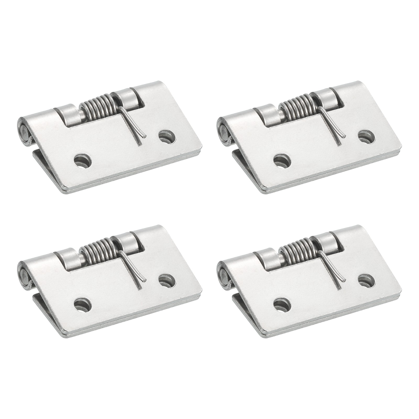 4Pcs Self-Closing Door Hinges 2" 304 Stainless Steel Spring Hinges Exterior