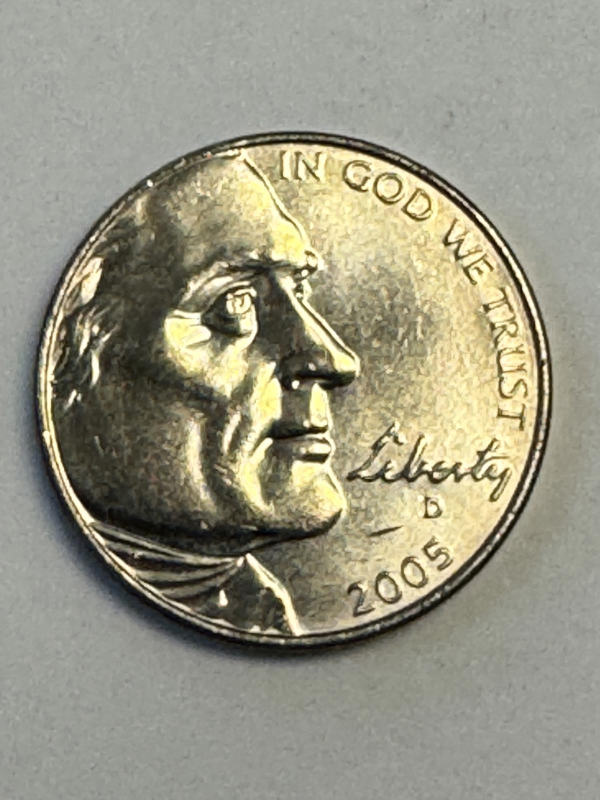 2005-D Jefferson Bison/Buffalo Nickel US Coin Exact Coin Pictured Uncirculated