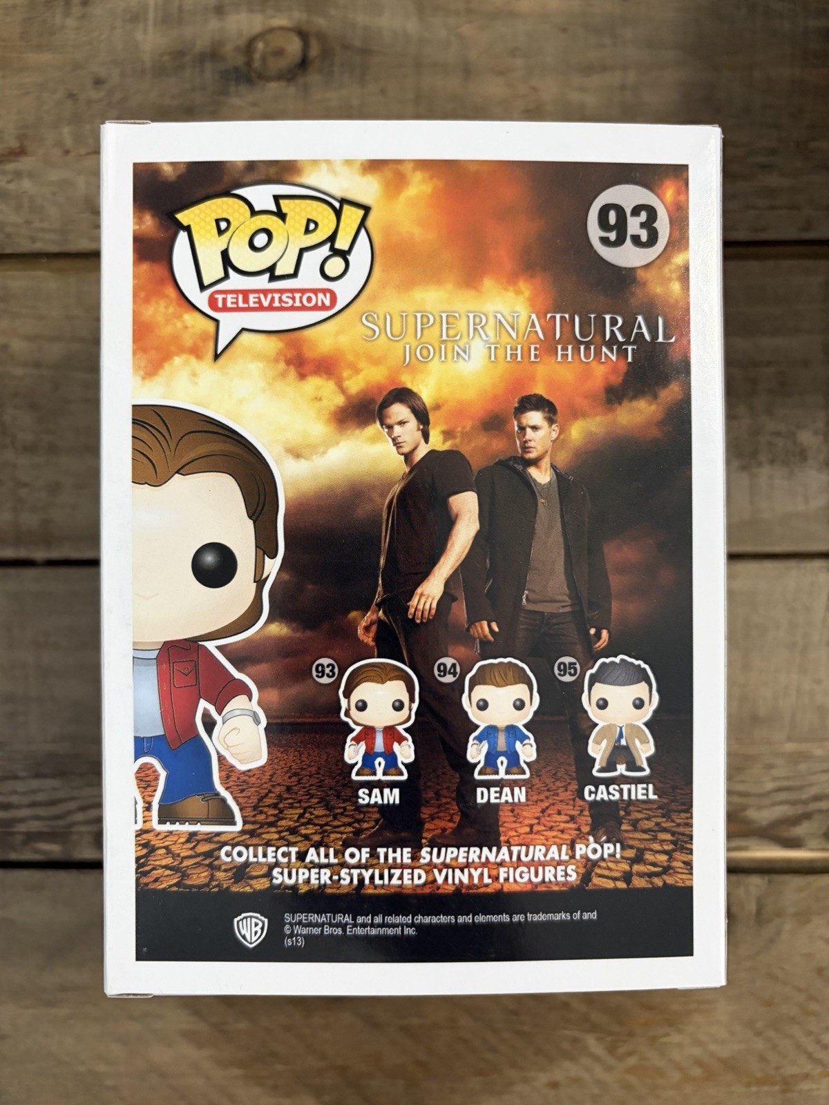 Funko POP BOX ONLY #93 Sam Winchester Supernatural Empty Replacement