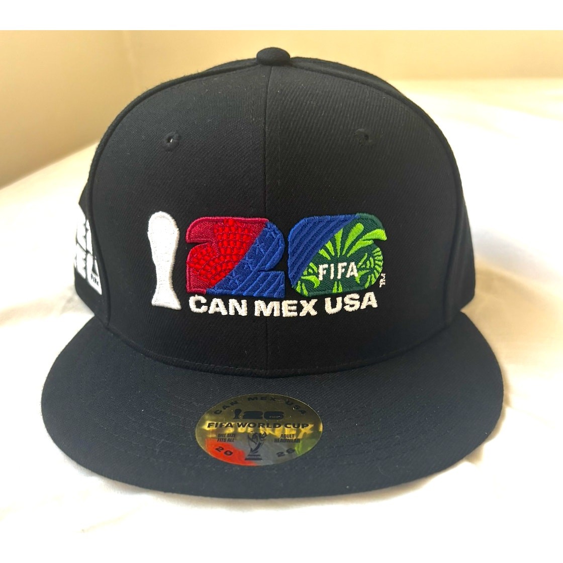 FIFA World Cup 2026 Black CANADA MEXICO USA Snapback Cap Official Licensed Hat