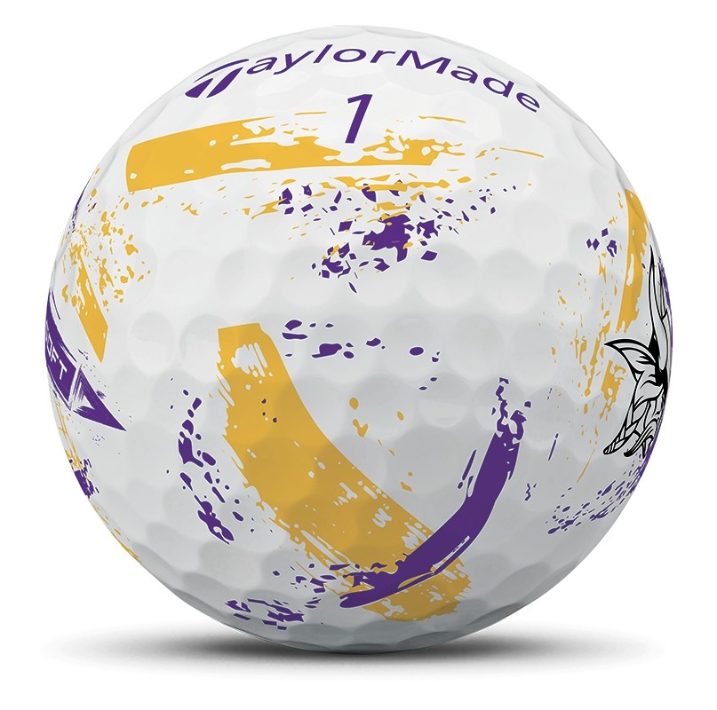 TaylorMade SpeedSoft Ink NFL 1 Dozen Golf Balls - Minnesota Vikings