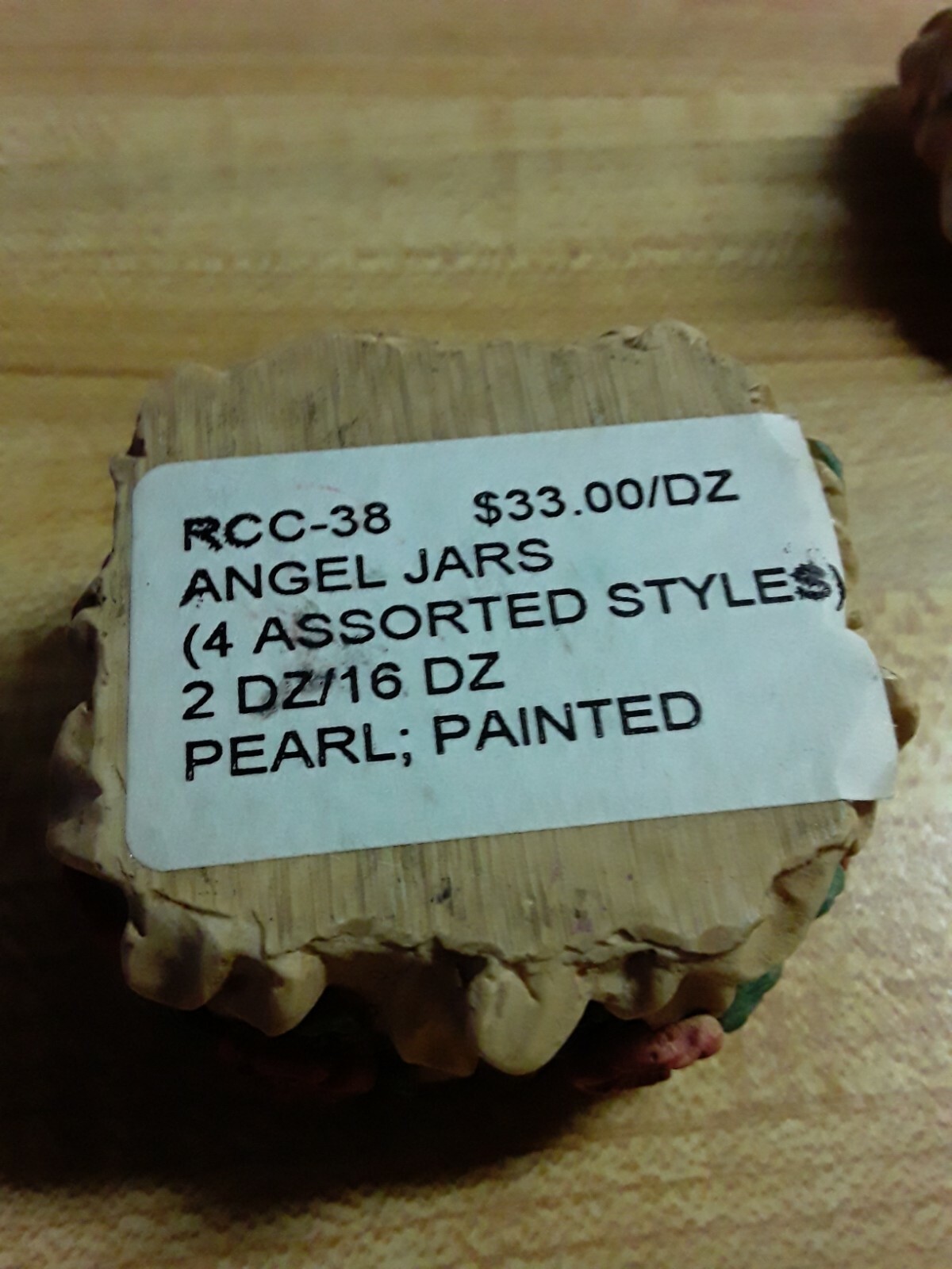 Vintage 2 Small Jars Pearl Painted! Rare!