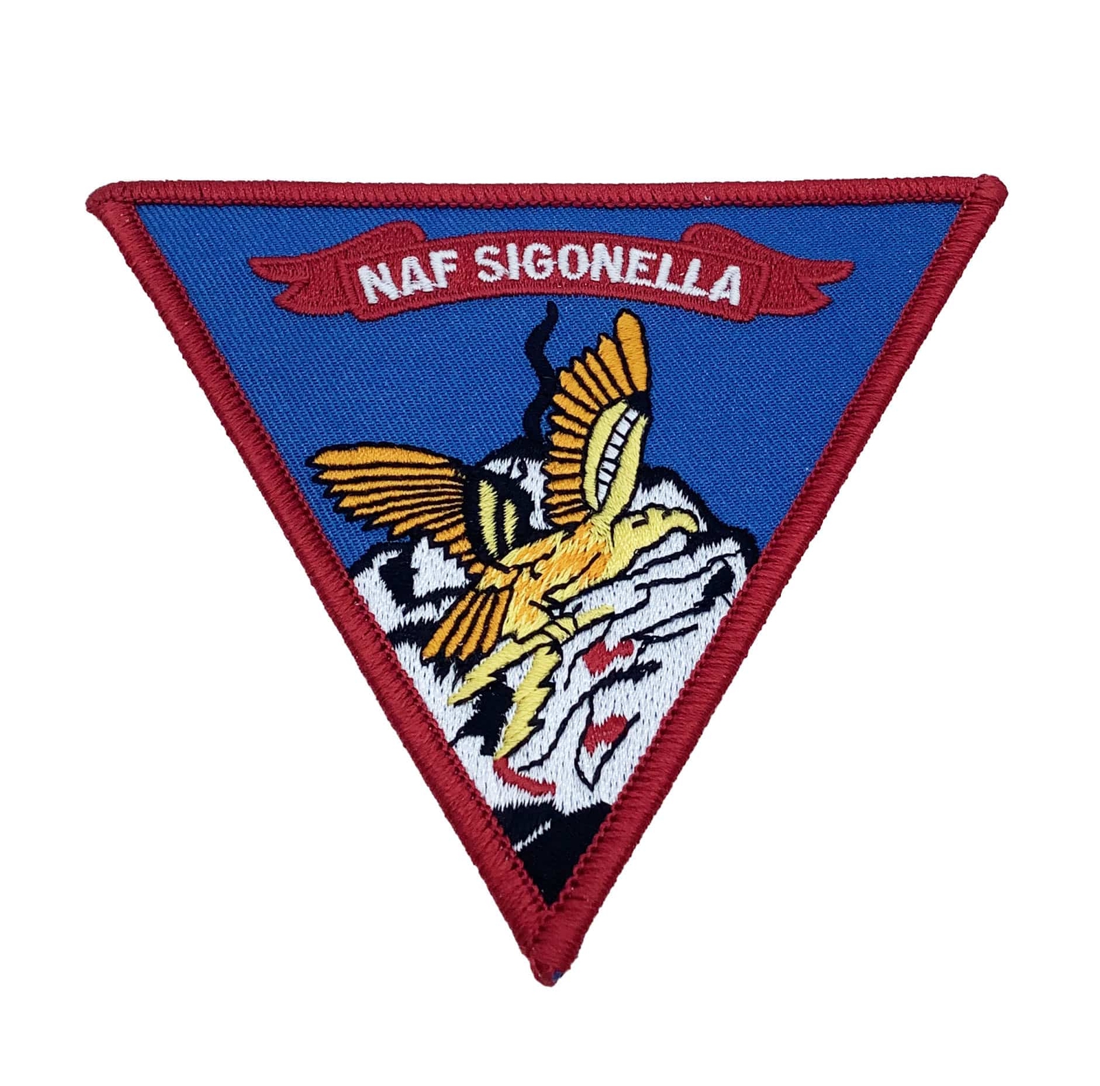 NAF Sigonella Patch - Plastic Backing