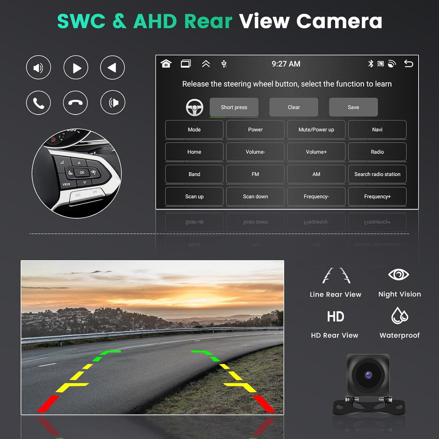 CarPlay Android 13 Car Stereo Radio GPS WiFi CAM For Toyota RAV4 2001-2008
