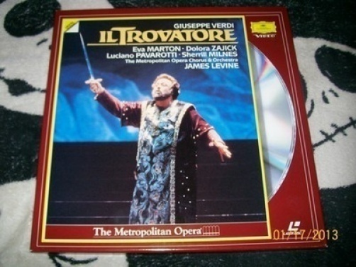 Il Trovatore MET Opera Laserdisc Giuseppe Verdi Eva Marton Free Ship $50 Orders