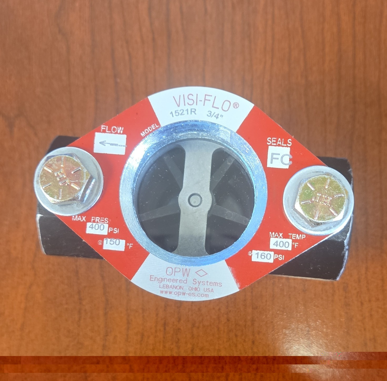 OPW Visi-Flo 1521R-0072 3/4 in Paddle Wheel Flow Meter Flow Indicator