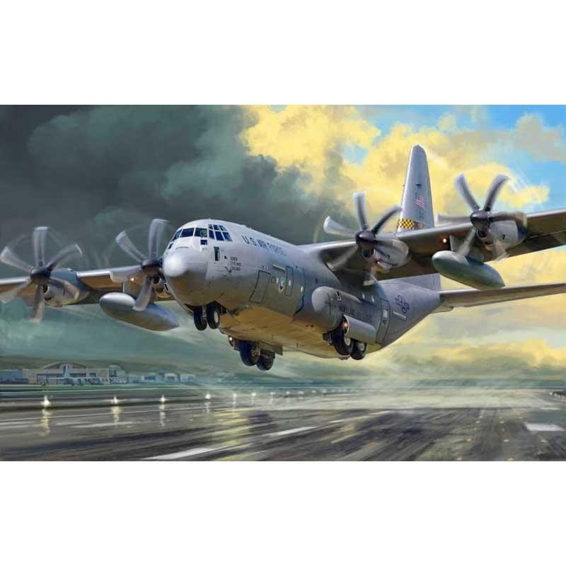 1:72 ZVEZDA Lockheed Martin C-130J Airplane Military Amer.Heavy 1954 Kit ZS7325