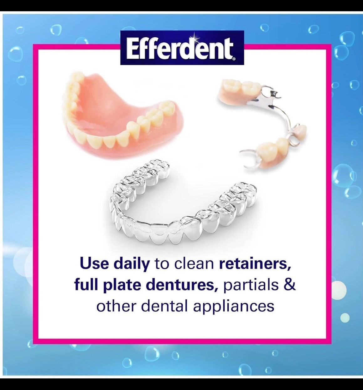 Denture Cleanser Tablets, Complete Clean, Tablets, Multicolor, 252 Count...