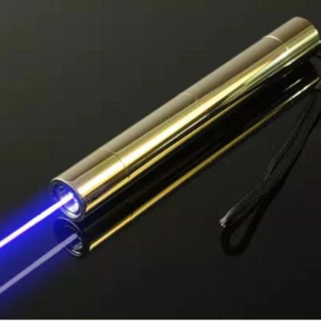 1mw Adjustable Focus 450nm Blue Laser pointer Pen Visible Beam Light Flashlight
